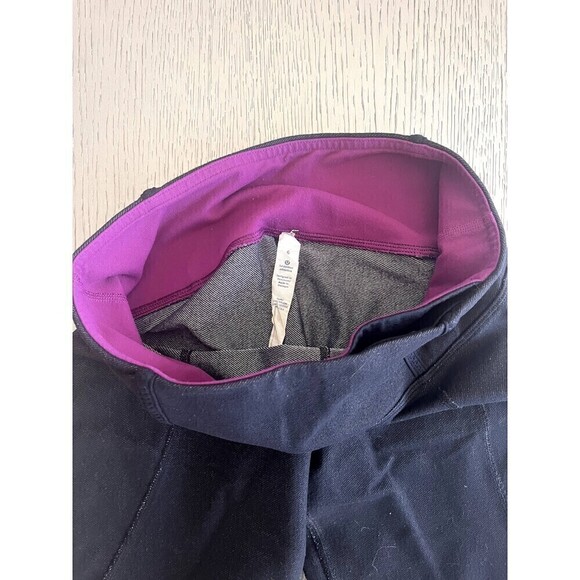 Lululemon Snap Me Up Black 3/4 Crop Pants Size 6 Used Inseam 18.5" Women's - Picture 4 of 8